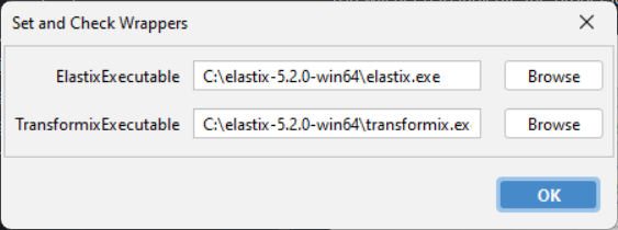 Setting elastix and transformix path in Fiji