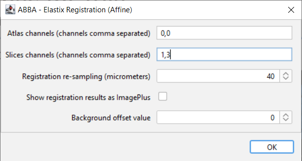 Affine elastix registration multi channel other