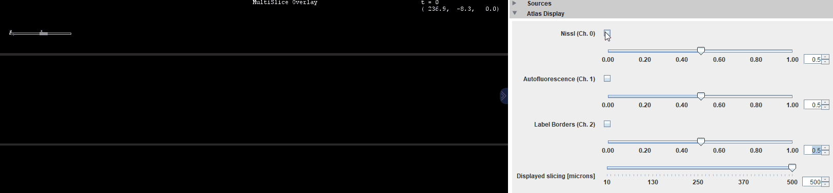 Atlas display options
